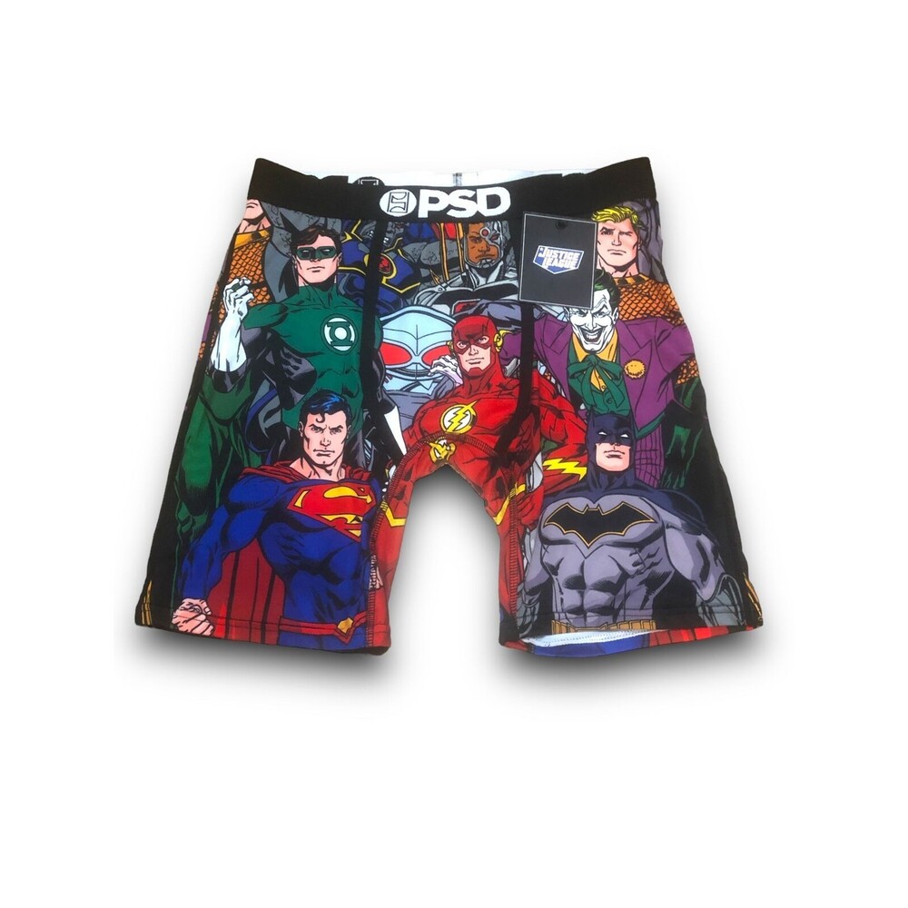 PSD Men's DC Comics Justice League "Boys Squad" Boxer Brief - Med